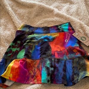 NWT multi color tennis skirt
